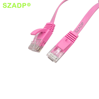 Kabel Patch RJ45 Tipis UTP FTP Cat5e Cat6 Cat6a Cat7 Cat8 Warna-warni OEM Pabrik, Panjang 0.3m 0.5m 1m 3m, Kabel Jumper LAN Kustom