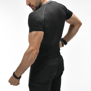 T-shirt de sport pour homme, manches courtes, coupe classique, couleur personnalisée, 100% coton, écologique, respirant, vêtements de sport athlétiques - Product Image 5