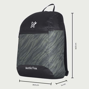 Mochila Escolar Arctic Fox con Diseño Geométrico Verde Oliva, Cierre de Cremallera, Correa Desmontable, Forro Transpirable de Poliéster y Lino - Product Image 5