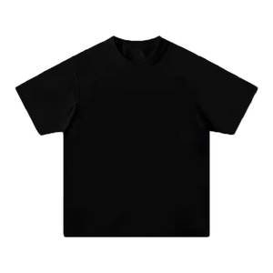 Camiseta de algodón para hombre, cuello redondo, manga corta, corte regular, informal, de punto liso, teñido liso, diseño sencillo - Product Image 5