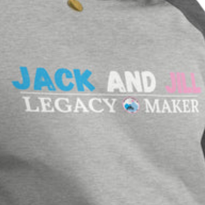 T-shirt de baseball unisexe Legacy Maker à manches 3/4 raglan gris chiné/gris anthracite, avec manches contrastantes, en coton décontracté - Product Image 4