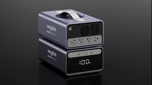 Portable <b>Power</b> Bank Charger Box <b>USB</b> Type C <b>Hub</b> with Digital Display Carry Handle for Travel Desk Use - Product Image 2