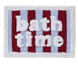 Tapis de bain antidérapant en coton avec logo personnalisé, absorbant, écologique, doux, texte brodé, nouveauté, fabriqué à la machine pour salle de bain et maison - Product Image 2
