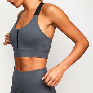 Sujetador Deportivo Sin Costuras Premium para Mujer, Talla Grande, para Yoga y Gimnasio, con Logotipo Frontal, Estampado Animal, Alta Sujeción, Elástico en Cuatro Direcciones, Spandex/Nailon - Product Image 1