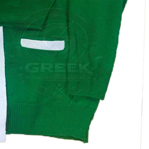 Suéter cárdigan personalizado para hermandades y fraternidades, cuello en V, tejido acrílico, suéteres para mujer, universidades griegas, colegios, verde varsity - Product Image 5