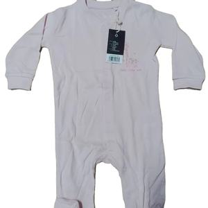 100% algodón Bebé Ropa de dormir Bebé Feetie mameluco Color liso bebé manga larga Mono para recién nacido - Product Image 3