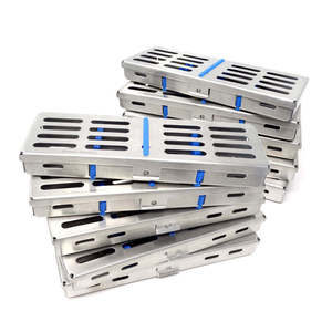 Premium Quality Dental Set of 10PCs Dental Autoclave Sterilization Cassette Rack Box Tray For 5 <b>Instruments</b> By Grip <b>Surgical</b> - Product Image 6