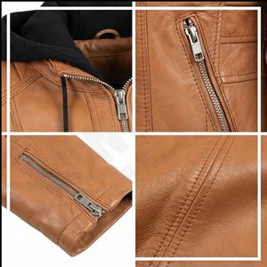 เสื้อมีฮู้ดผ้าเจอร์ซีย์ถอดได้หนังแกะออกแบบโลโก้ได้ตามต้องการเสื้อผ้าแนวสตรีทแฟชั่นออกแบบได้ตามต้องการสำหรับผู้หญิงในฤดูหนาว - Product Image 4