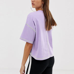 Fabricantes Profesionales de Camisetas Cortas para Niñas, Logotipo y Diseño Personalizados, Camisetas Cortas de Algodón/Poliéster - Product Image 2