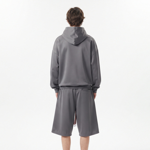 Men's Baggy Sweat <b>Shorts</b> <b>Set</b> 100% Polyester Nylon Two Piece Loose Fit <b>Shorts</b> Casual Street Wear Drop Shoulder Sweat <b>Shorts</b> <b>Set</b> - Product Image 2