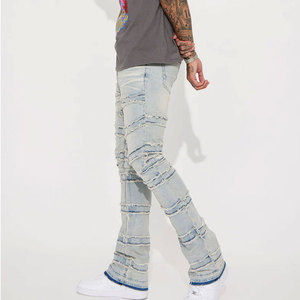 Jeans baggy vintage personnalisables de haute qualité pour hommes, style streetwear, denim délavé, style Y2K hip-hop, unisexe - Product Image 5