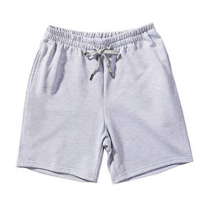 Best Selling Men's Summer Shorts Elastic Waist Cotton Activewear Comfortable Fabric Solid Color for Warm Weather - Product Image 1