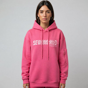 Ladies Cozy Hooded Sweatshirt Thick Warm Fleece Fabric Modern Loose Shape Long Sleeve Pullover <b>Top</b> Urban Fashion <b>Cold</b> Weather - Product Image 1