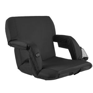Sedile Riscaldato da Stadio da 25 Pollici con 4 Tasche e 3 Livelli di Riscaldamento, 6 Modalità di Vibrazione, Sedia da Tribuna a 4 Tasche - Product Image 1