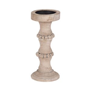 Porte-bougie rustique en bois fait main, centre de table décoratif pour tables à manger, mariages, accents de style pour l'intérieur de la maison - Product Image 2