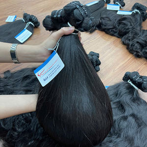 ผมตรงธรรมชาติสีธรรมชาติ มีสินค้าพร้อมส่ง ผู้จำหน่ายผมแท้ ช่อผมแท้แบบดับเบิ้ลดรอน - Product Image 3