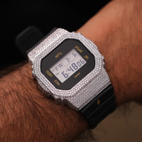 Reloj Unisex Starspire Jewels Premium VVS Moissanite con Incrustaciones de Diamantes, Cinta Plateada de Lujo, Tamaño Personalizable, Mecánico Analógico
