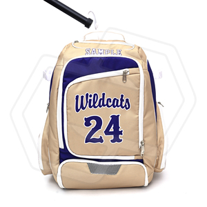 Custom Print Letter Print Best <b>Backpack</b> Beige Blue Zipper Closure Soft Handle Unisex Casual Style Waterproof Durable <b>Nylon</b> - Product Image 1