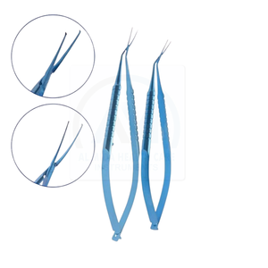 Pince à suture ophtalmique courbée en acier inoxydable, instrument chirurgical manuel certifié CE Classe I - Product Image 3