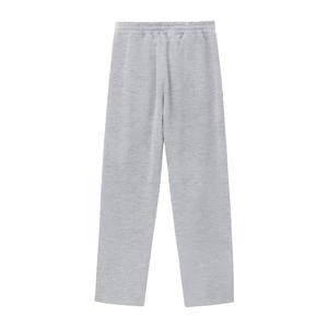 Pantalon de survêtement pour homme, taille élastique, cordon de serrage, bande latérale, bas ouvert, tricoté, coupe ample, léger, écologique - Product Image 6