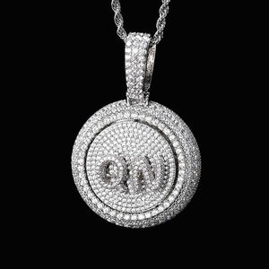 Colgante con Letra H, Chapado en Oro de 18K, Acero Inoxidable, Microincrustaciones de Moissanita, Certificado IGI, Estilo Hip Hop, Joyería Unisex para Regalo - Product Image 3