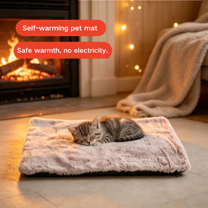 Non Electric Cat Bed Mat Soft Plush Self <b>Heating</b> <b>Blanket</b> for Indoor Cats - Product Image 3