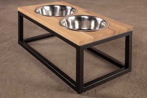 Moderno Comedero de Madera para Perros, para Cocina y Espacios Interiores, Elegante Estación de Comida Elevada para Mascotas, Adecuado para Perros - Product Image 5