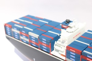 Maqueta de Barco Portacontenedores APL American President Lines, Modelo de Barco Comercial de Madera Hecho a Mano para Decoración de Oficina o Regalos Empresariales - Product Image 5