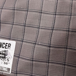 Premium Spencer Dobby Check Shirting Fabric 58-Inch <b>Viscose</b>/Polyester Yarn Dyed Printed Pattern Woven Technics for Boys Girls - Product Image 1