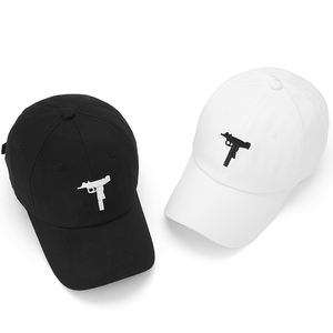 Gorra de Béisbol de Algodón con Bordado de Pistola, Unisex, Personalizable, Ajustable, Estilo Casual, Fabricación de Alta Calidad - Product Image 1