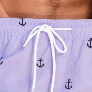 <b>Men</b> Woven Printed <b>Swim</b> <b>Shorts</b> Quick Dry Breathable Elastic Waist Drawstring Casual Fit Summer Water Sports Holiday - Product Image 4