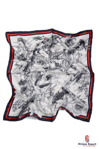 Custom Printed Short <b>Scarf</b> Fabric High Quality OEM ODM White Label Textile Manufacturer Fashion Accessories Export - Product Image 5
