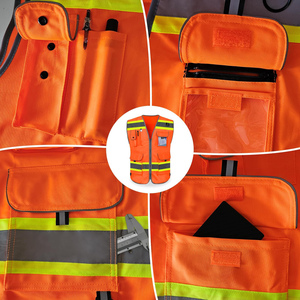 Chaleco de seguridad de alta calidad con el mejor material para trabajadores, chaleco de seguridad de alta visibilidad con logotipo y diseño personalizados. - Product Image 4