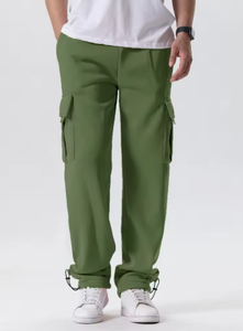 Pantalones Cargo Tácticos para Hombre, Pantalones de Senderismo para Exteriores, Ropa de Trabajo Utilitaria, Corte Holgado con Múltiples Bolsillos - Product Image 2