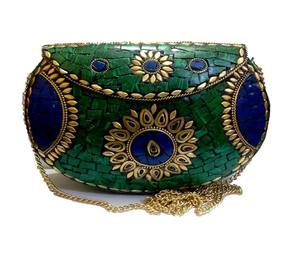 Sacs en métal mosaïque pour femmes, pour occasions spéciales, GC-BG-471, disponibles au meilleur prix auprès d'un exportateur indien. - Product Image 1