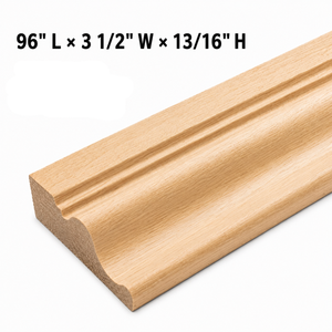 Solid Wood Moulding Natural Wood Crown Molding Baseboard Decorative Wall and <b>Ceiling</b> Trim Easy to Paint Stain and Customize - Product Image 2