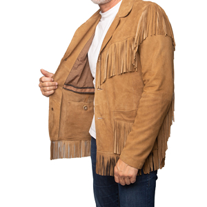 Cowgirl Fringe <b>Leather</b> <b>Jacket</b> Manufacturer Custom Fashion Factory - Product Image 3