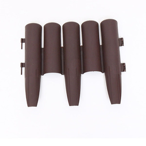 Garden <b>Fence</b> Wood Grain Effect Lawn Edge Plant <b>Border</b> for Landscape Flower Bed - Product Image 3