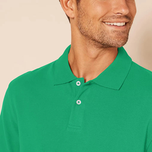 Polo pour hommes en polyester et coton, uni, vierge, prix usine, avec logo personnalisé imprimé, grandes tailles, polos personnalisés - Product Image 3