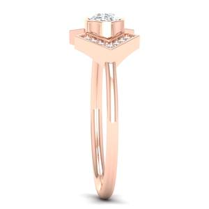 Anillos Solitarios de Plata de Ley 925 con Moissanita REYES a Precio de Mayoreo, Joyería Fina Personalizada con Baño de Rodio en Oro Rosa de 14K - Product Image 3