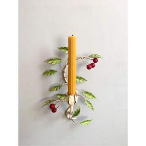 Handcrafted Metal Ruffled Edge Wall <b>Sconce</b> <b>Candle</b> Holder Decorative Wall Mount <b>Candle</b> Stand for Home Living Room Decor - Product Image 2