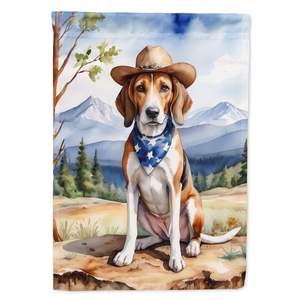 Multicolor American Foxhound Cowboy Welcome Garden Flag Mailbox Décoratif Yard Flag Banner for Patio Artwork for Flower Beds - Product Image 1