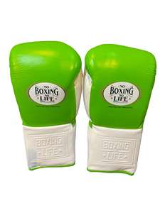 Gants de boxe en cuir de vachette à lacets personnalisables, à doigts entiers, pour l'entraînement de kick-boxing – Nouveauté très prisée : Sans boxe, pas de vie - Product Image 5