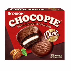 Venta al por mayor marshmallow Chocolate Pie Chocopie calidad premium Orion Choco Pie Dark 360g fabricante de Vietnam - Product Image 3