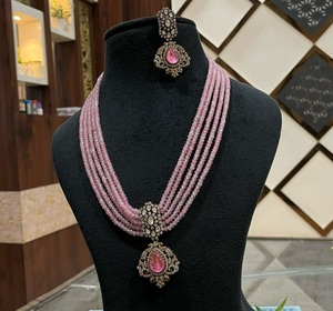 <b>Beautiful</b> Premium Quality Gold Plated Classic Kundan Necklace Set <b>Earrings</b> for Wedding Engagement Party Traditional Wear Women - Product Image 2