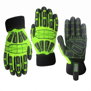 Guantes de Trabajo Mecánicos Amara de Primera Calidad, Reforzados con TPR, de Cuero Sintético Resistente a la Abrasión, al Calor y a los Impactos - Product Image 3