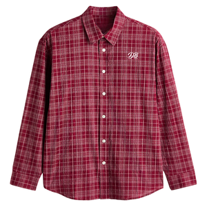 Chemise en flanelle à carreaux pour hommes, coupe ample, douce, décontractée, à manches longues, boutonnée, chaude, confortable, surdimensionnée, vêtements de travail, mode outdoor - Product Image 1