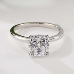 Anillo de Diamante Moissanite al por Mayor de Fábrica, Anillo de Compromiso Clásico de Plata 925 para Mujeres y Hombres Disponible al Mejor Precio - Product Image 5