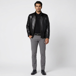 Latest Style <b>Men</b> Fashion <b>Leather</b> <b>Jackets</b> Regular Sleeve Design Custom Packing <b>Men</b> Fashion <b>Leather</b> <b>jacket</b> for <b>men</b> - Product Image 1