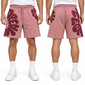Pantalones Cortos Estampados Lavados Estilo Y2K Streetwear de Algodón con Acabado Vintage, Diseño Artístico, Pedidos al por Mayor, Bolsillos Laterales, Cintura con Cordón, Ropa Casual - Product Image 3